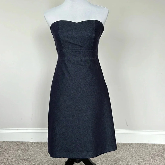 Merona Jean Dress Sz 2 - Picture 1 of 10